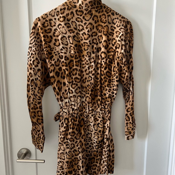 Zara- cheetah print mini skort-dress SIZE S - Picture 2 of 4